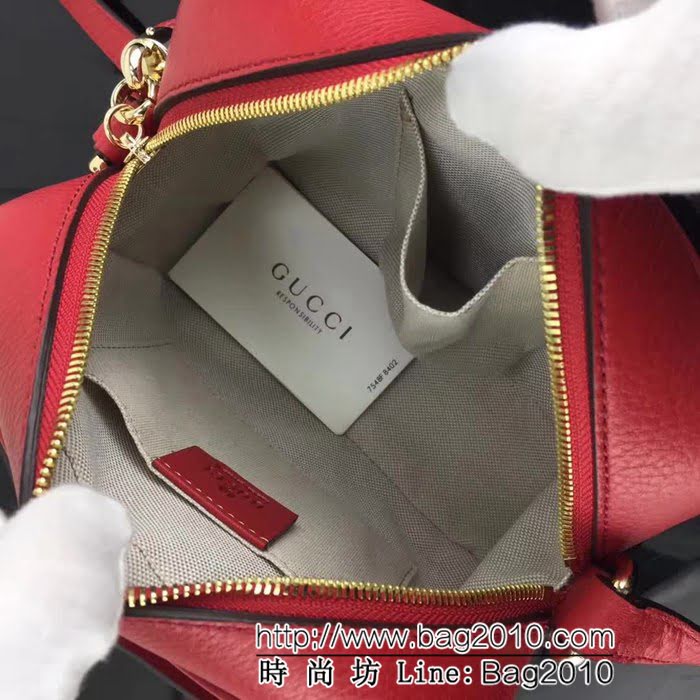 GUCCI古馳頂級原單 專櫃品質 實物實拍 308364大紅單肩斜挎包 HY1002
